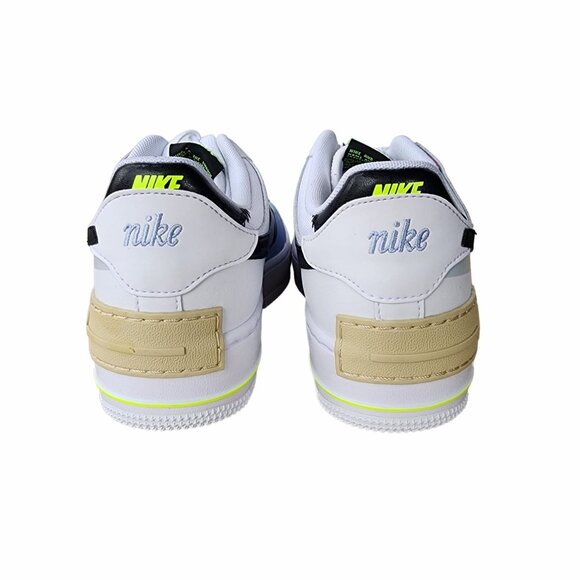 ❤️Nike Air Force 1 Low Shadow Sz 9.5 Womens Shoes Sneaker White Blue FJ0735-100 - Picture 4 of 13